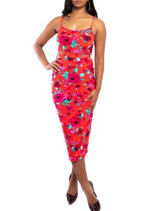 2 Pc Floral Skirt Set - Taffycat's