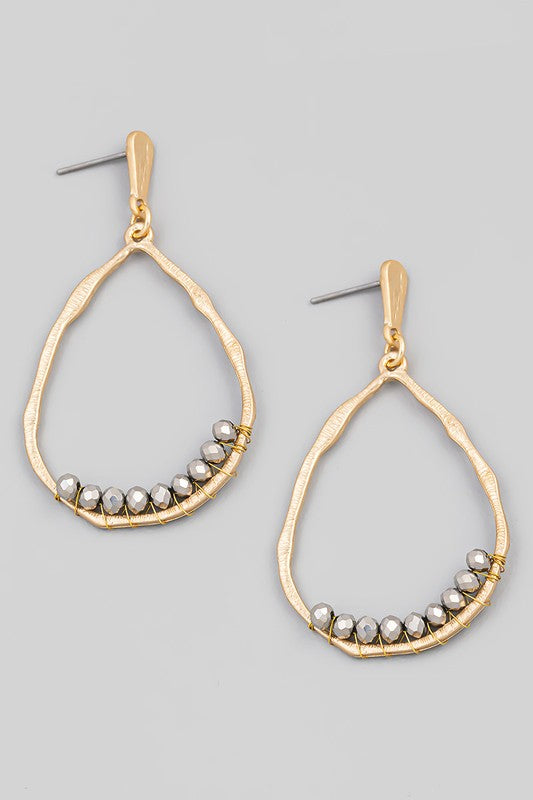 Beaded Teardrops