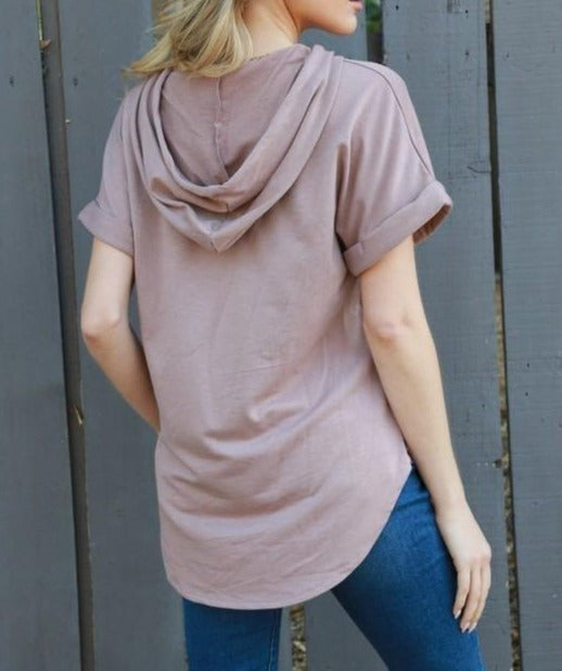 Drawstring Hoodie Tunic - Taffycat's