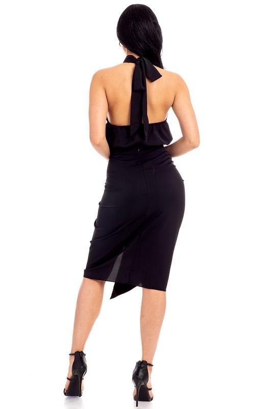 Tie Back Halter Dress - Taffycat's