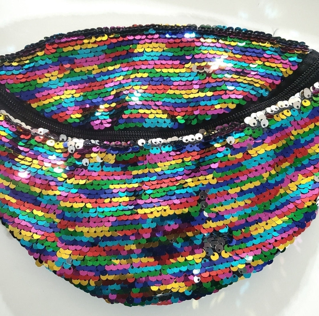 Rainbow Sequins Fanny Pack