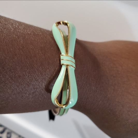 Ribbon Bow Bangle Bracelet