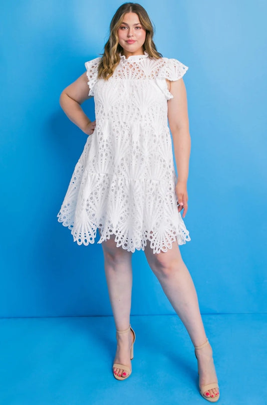 Tiered Lace Dress