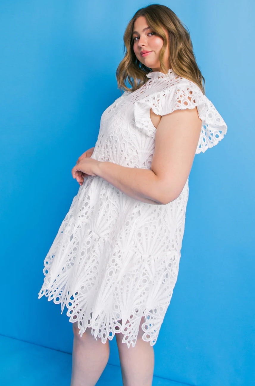 Tiered Lace Dress