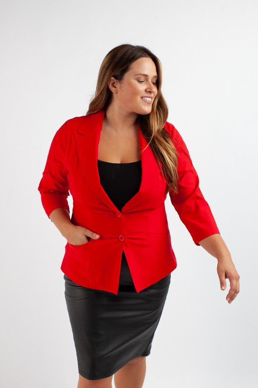 Red, single breasted Millenium Blazer for work or play
