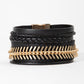 Flint Braided Leather Bracelet