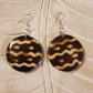 African Print Resin Earrings - Taffycat's