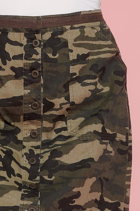 Camouflage Mini Skirt