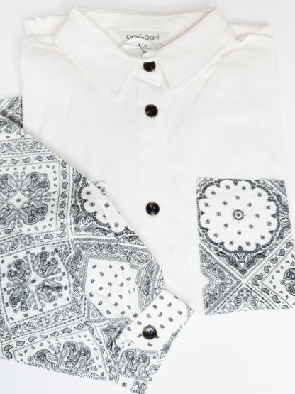 Bandana Square Shacket