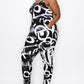 Abstract Black & White Jumpsuit