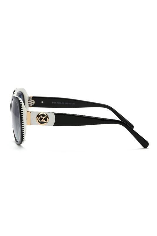 Black & White Oval Butterfly Sunglasses - Taffycat's