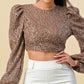 Exaggerated Puff Sleeve Top