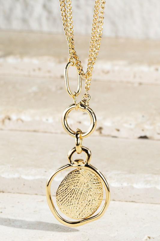 Hammered Pendant Necklace - Taffycat's